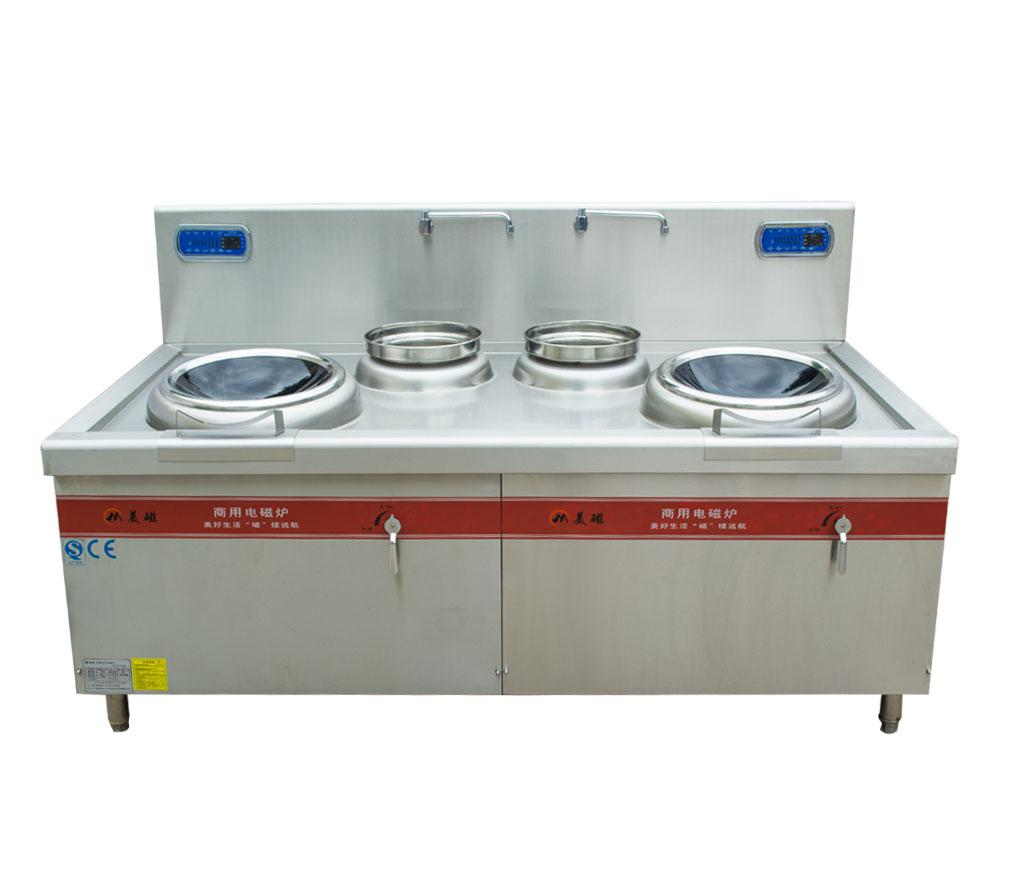 大功率商用電磁雙頭雙尾小炒爐